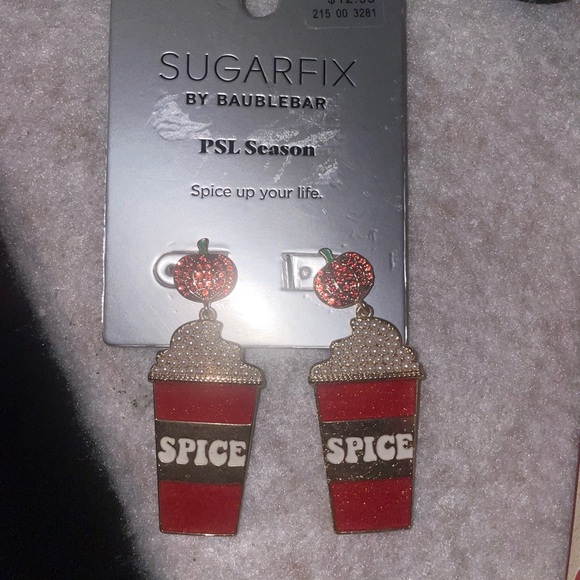 NWT Sugarfix by Bauble Bar PSL Season Danlge Earrings - Picture 1 of 3